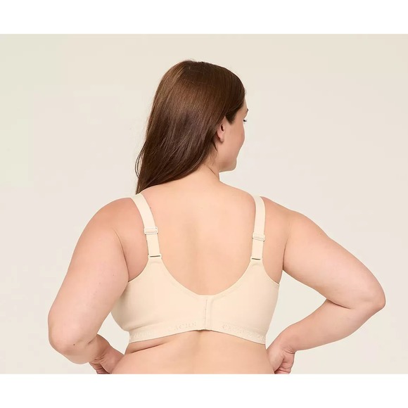 Cacique Unlined Full Coverage No Wire Bra Women's Size 50C Beige/Nude Comfort - Picture 3 of 13